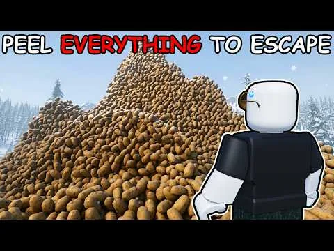 Roblox PEEL 10,000 POTATOES...